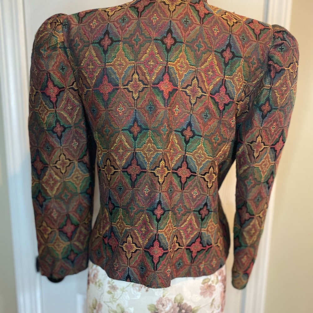 Doncaster Multicolor Geometric Jacket With Black … - image 2